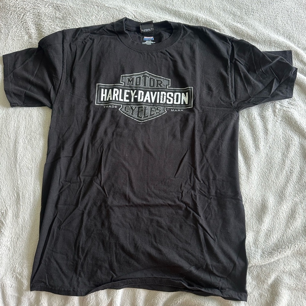 Retro Harley Davidson Route 66 Ozarks Black T-Shirt Sz Large- 2008